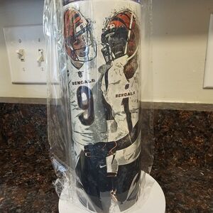 NEW! Burrow And Chase Bengals Themed Tumbler